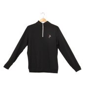 USC Trojans Men's Peter Millar Black Traveler Perth Stretch 1/4 Zip Top